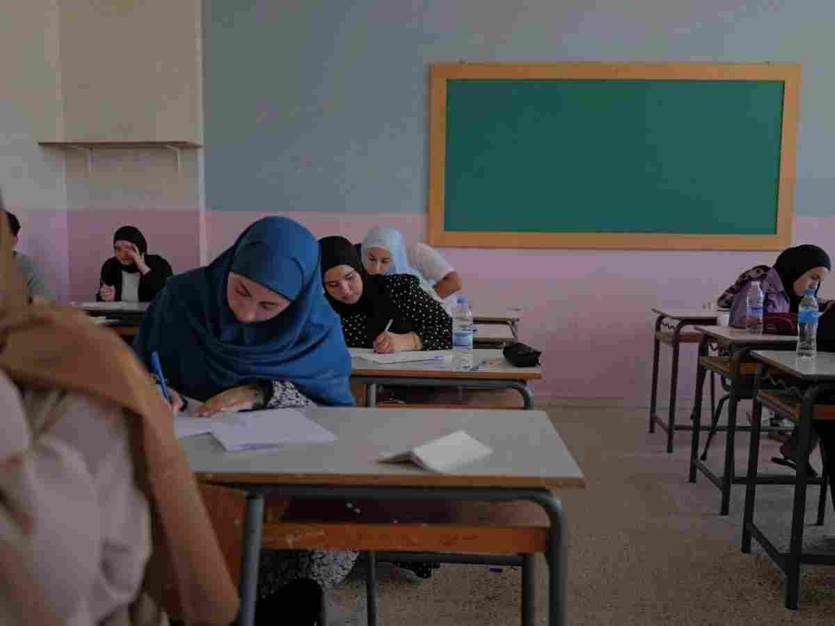 Students in a public school in Bazourieh, south Lebanon, on July 3, 2024. (Credit: Illustrative photo Matthieu Karam/L'Orient-Le Jour)