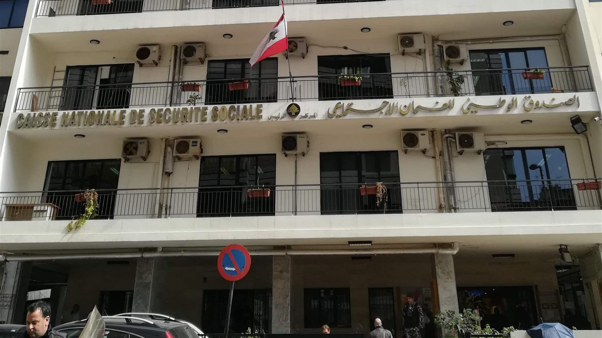 The NSSF has paid approximately 383 billion Lebanese pounds to hospitals and doctors over the past two weeks. The NSSF has paid approximately 383 billion Lebanese pounds to hospitals and doctors over the past two weeks.