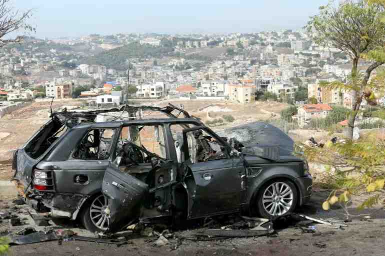 Israeli airstrike on South Lebanon.