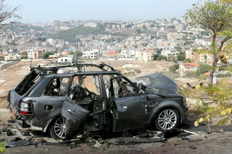 Israeli airstrike on South Lebanon. Israeli airstrike on South Lebanon.