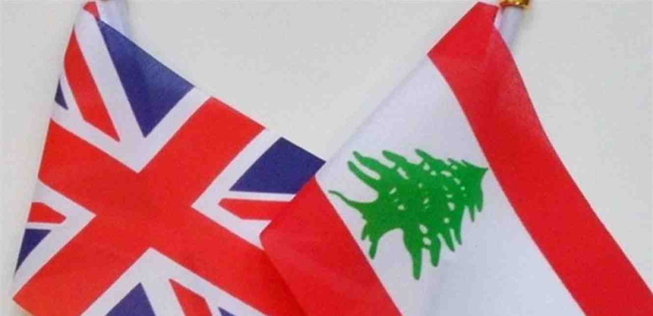 British and Lebanese flags