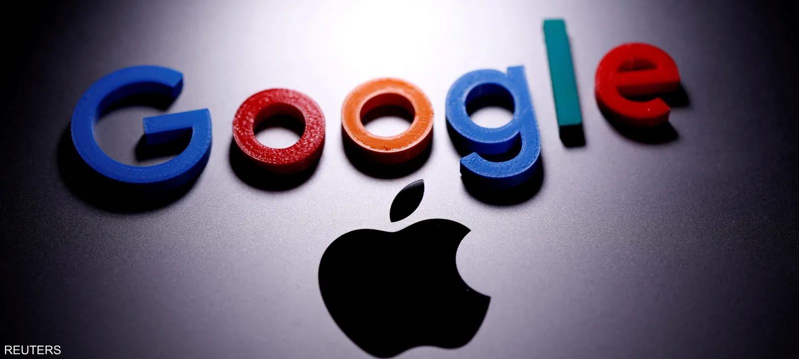 Apple and Google Logos Apple and Google Logos