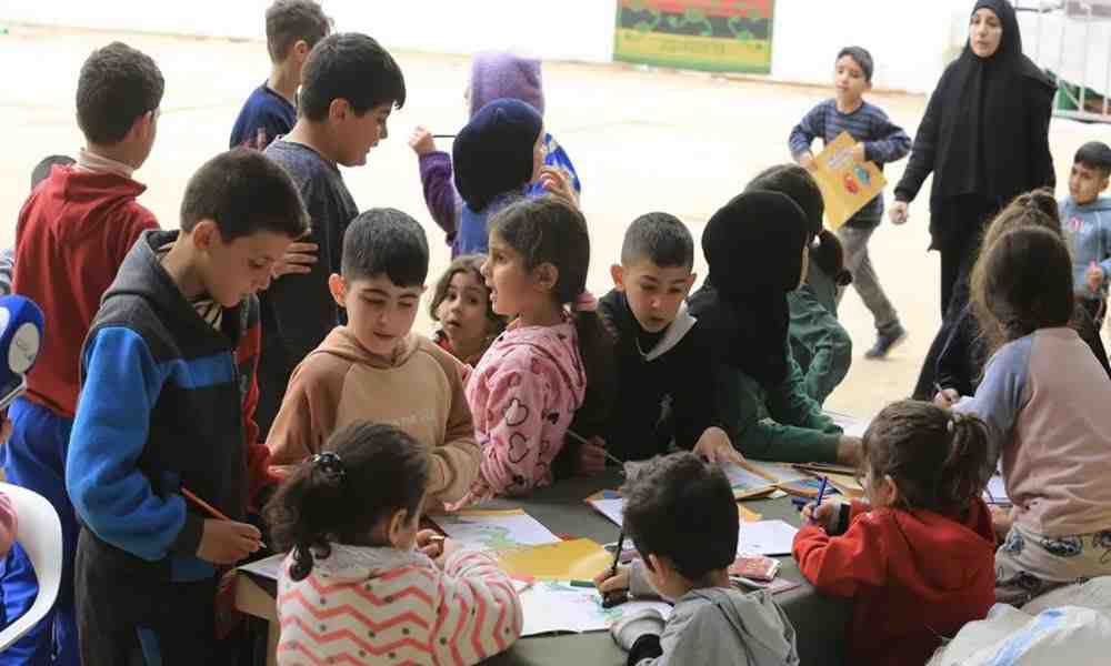 Displaced persons in shelters