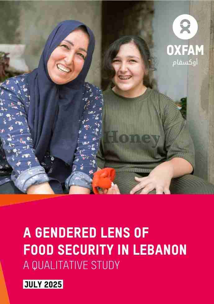 A Gendered Lens of Food Security in Lebanon: A Qualitative Study