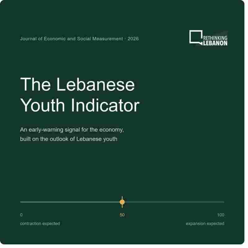 The study, “A Youth Sentiment Index as a Leading Economic Indicator,” by Jihad El Hokayem.