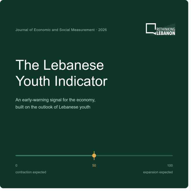 The study, “A Youth Sentiment Index as a Leading Economic Indicator,” by Jihad El Hokayem.