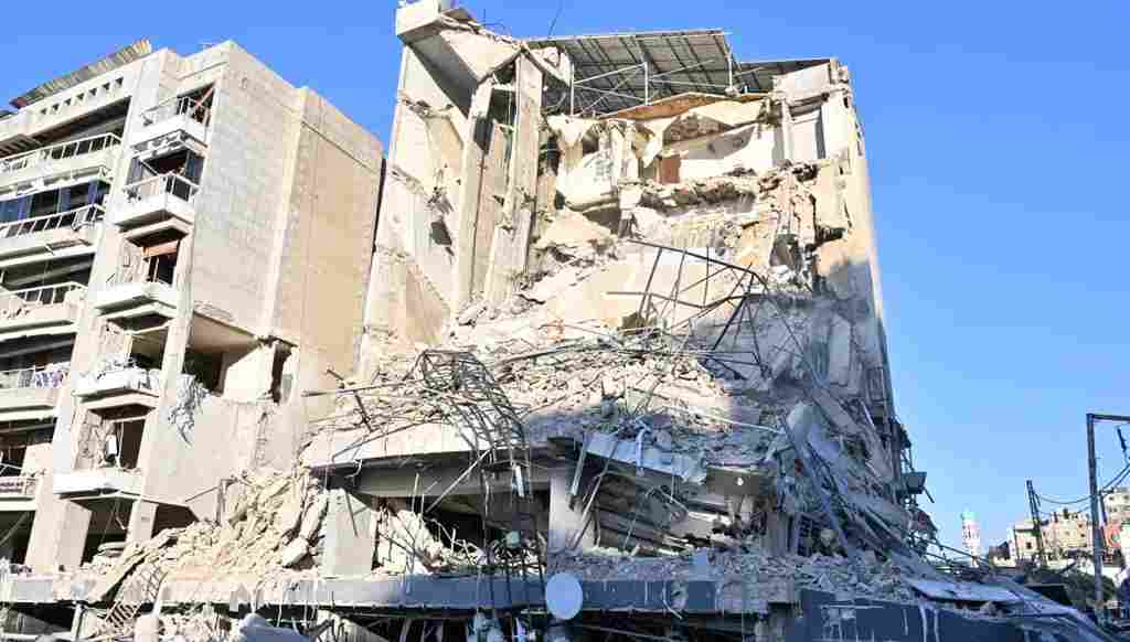 Extensive destruction in the southern suburbs of Beirut (Nabil Ismail)