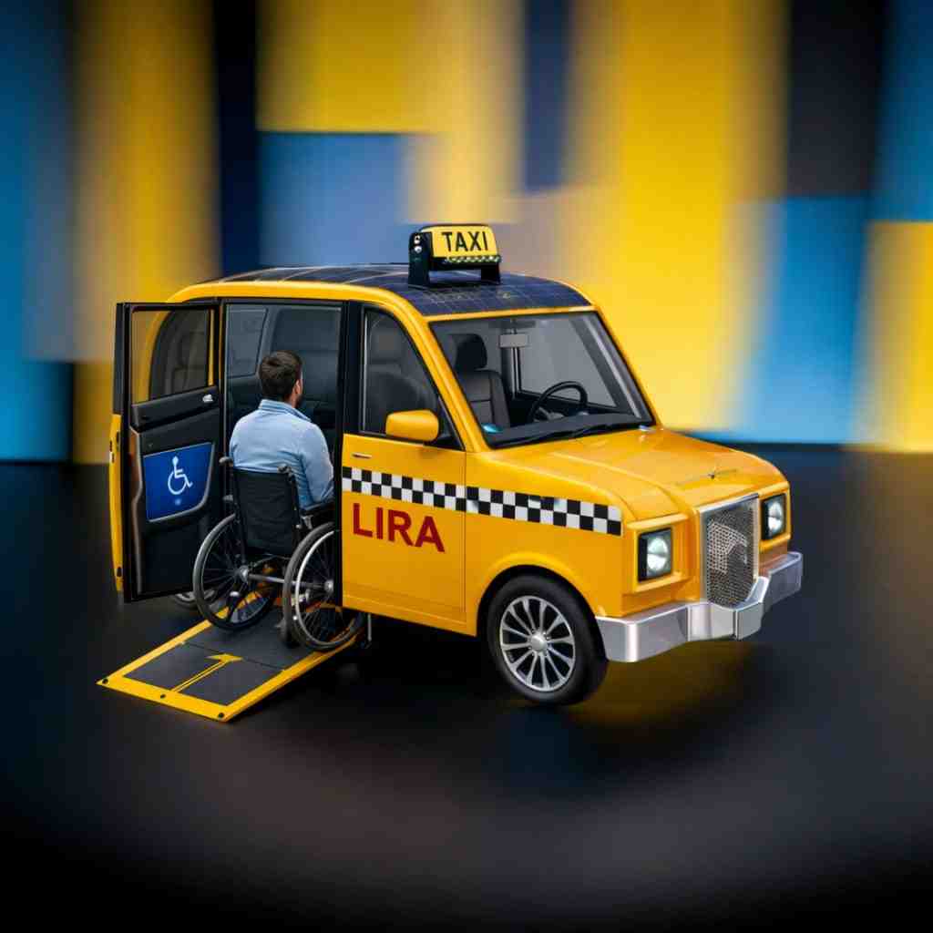 A smart electric taxi powered by solar energy