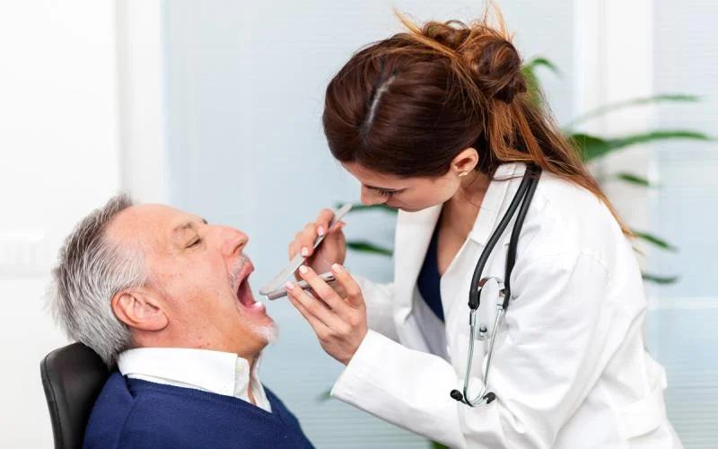 A doctor assessing a patient’s health A doctor assessing a patient’s health