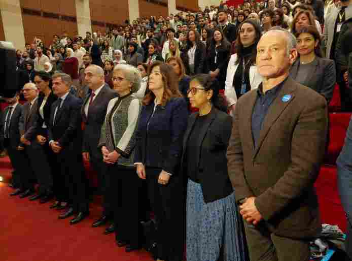 The event was held at the Lebanese University in Hadath and attended by Lebanese ministers and representatives.
