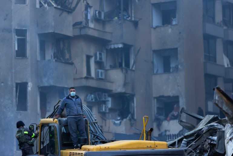 Yesterday’s Israeli airstrikes caused widespread destruction in Beirut (Getty)