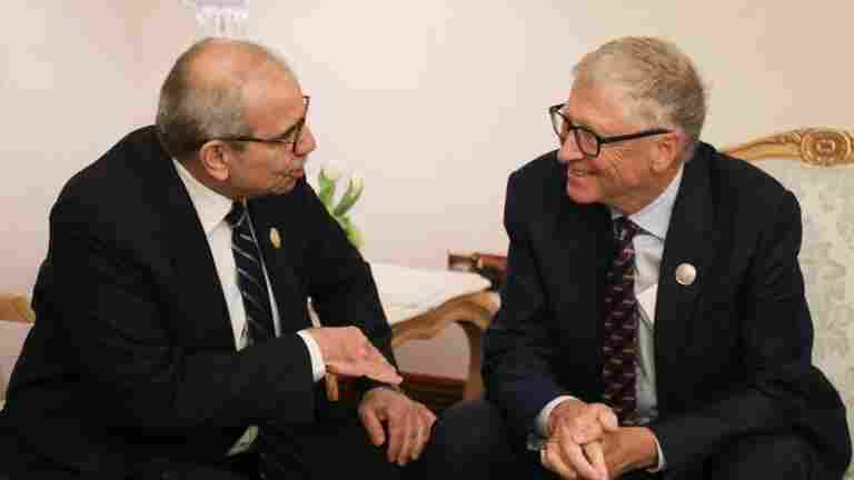 Lebanon’s Prime Minister Nawaf Salam held a meeting with Microsoft co-founder and philanthropist Bill Gates. (Source: MTV)