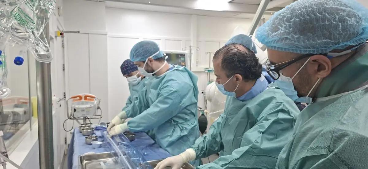 The operation was carried out under the supervision of Professor Zakhia Saliba and his medical and nursing team. The operation was carried out under the supervision of Professor Zakhia Saliba and his medical and nursing team.