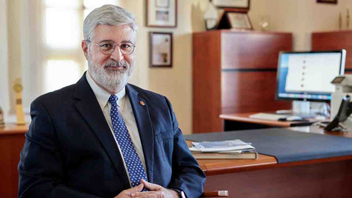 Dr. Fadlo Khouri in his office