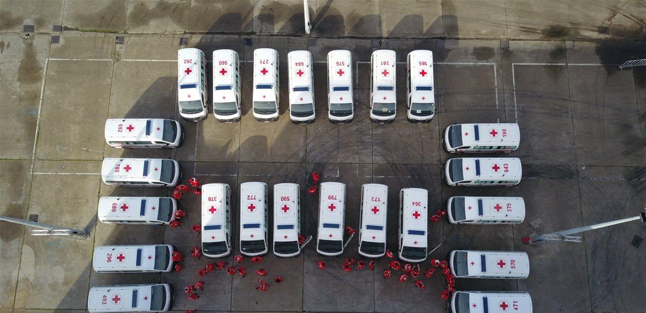 Lebanese Red Cross Receives 23 Ambulances from UNHCR Lebanese Red Cross Receives 23 Ambulances from UNHCR