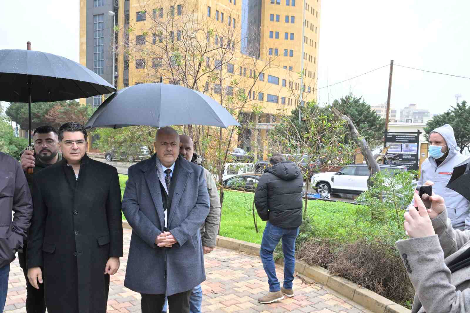 Minister of Information Inspects Preparations for the Journalists’ Park Opposite the UNESCO Palace (Nabil Ismail)