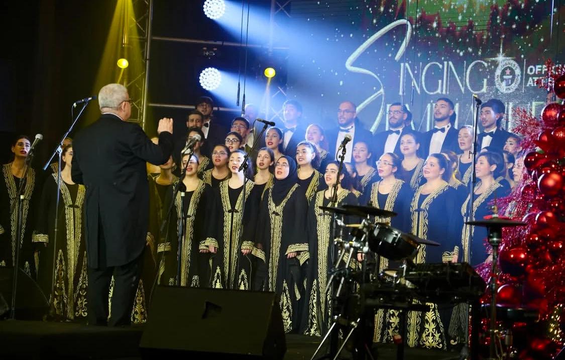 Held at the Sacred Hearts Sisters High School, the seven-day recital was organized by initiator and producer Sandra Akiki, with the support of the Kfardebian Municipality. (Credit: L'Orient Today) Held at the Sacred Hearts Sisters High School, the seven-day recital was organized by initiator and producer Sandra Akiki, with the support of the Kfardebian Municipality. (Credit: L'Orient Today)