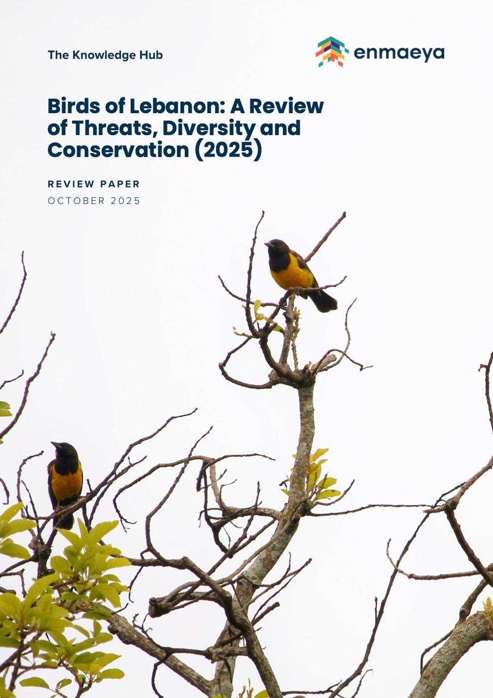 Birds of Lebanon: A Review of Threats, Diversity and Conservation (2025)