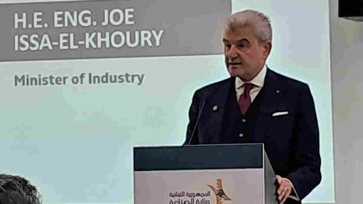 Minister of Industry Joe Issa El Khoury