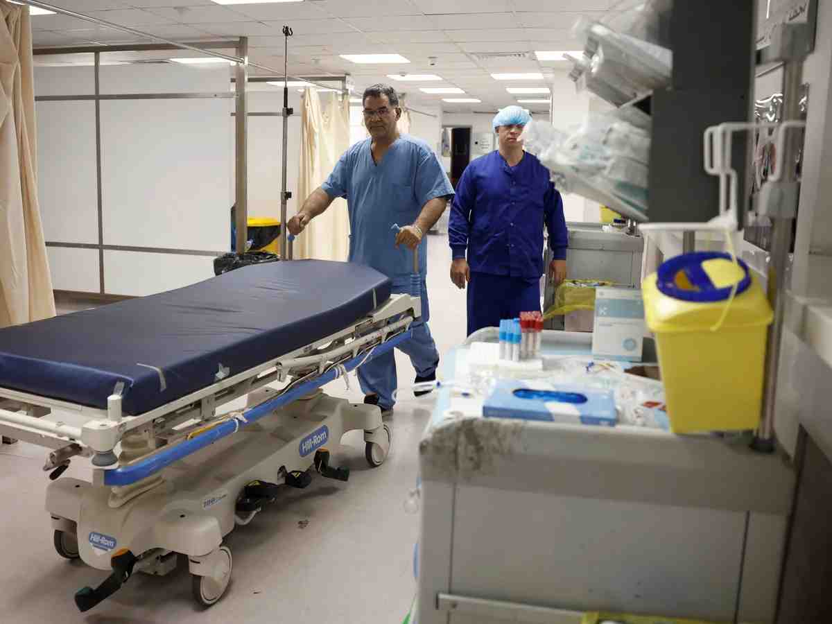Lebanese hospitals overwhelmed with patients after Israeli attacks on Beirut.