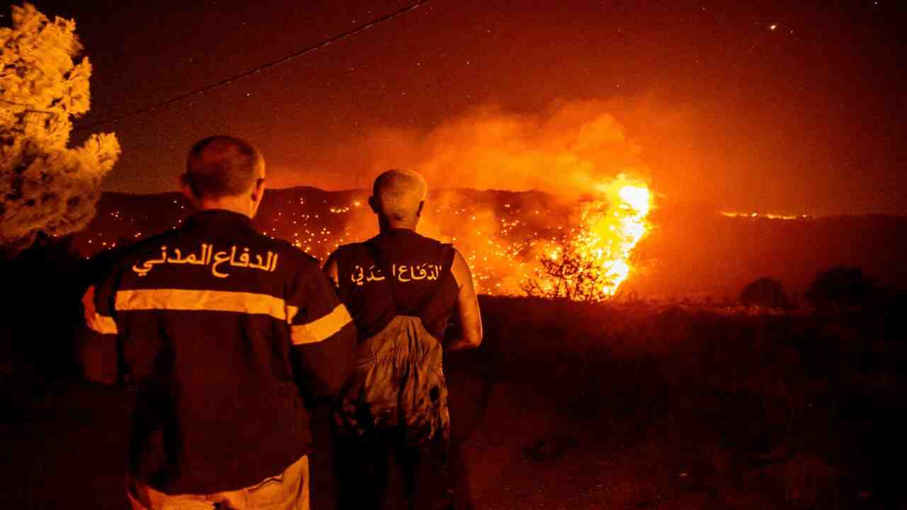 Wildfires engulfed areas across Lebanon and Syria amid high temperatures and strong winds. (Image Credit: Joseph Eid/AFP)