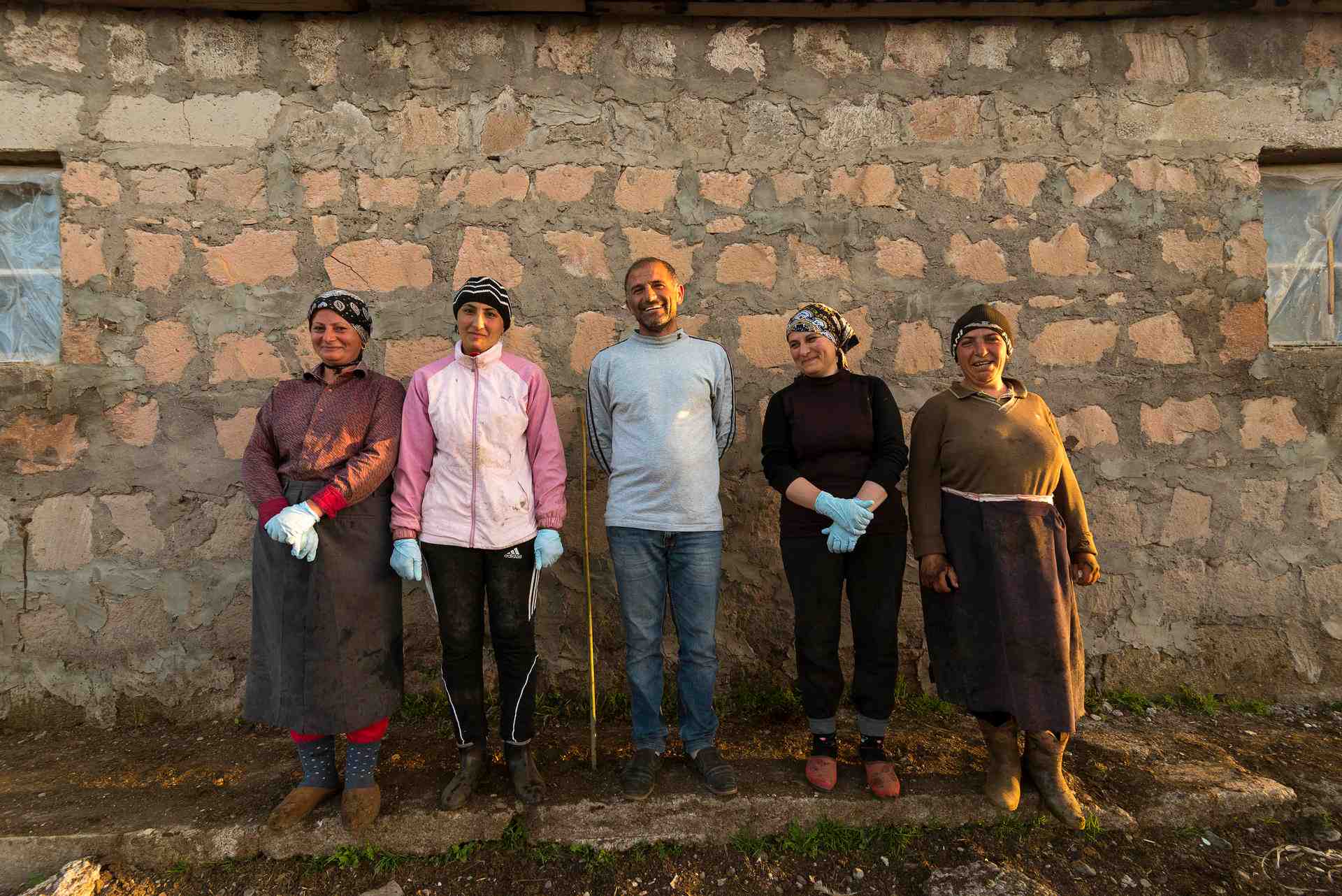 Members of the Sanam Cooperative, Tsovak Community, Armenia.